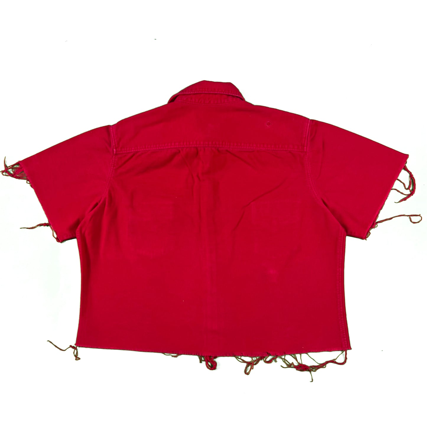 70s Cropped & Chopped Chamois Shirt- XL