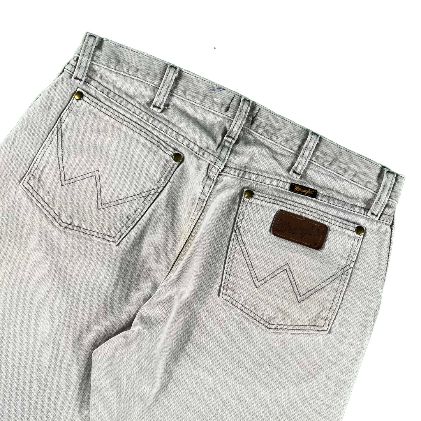 90s Wrangler Stone Grey Denim- 33x28.5