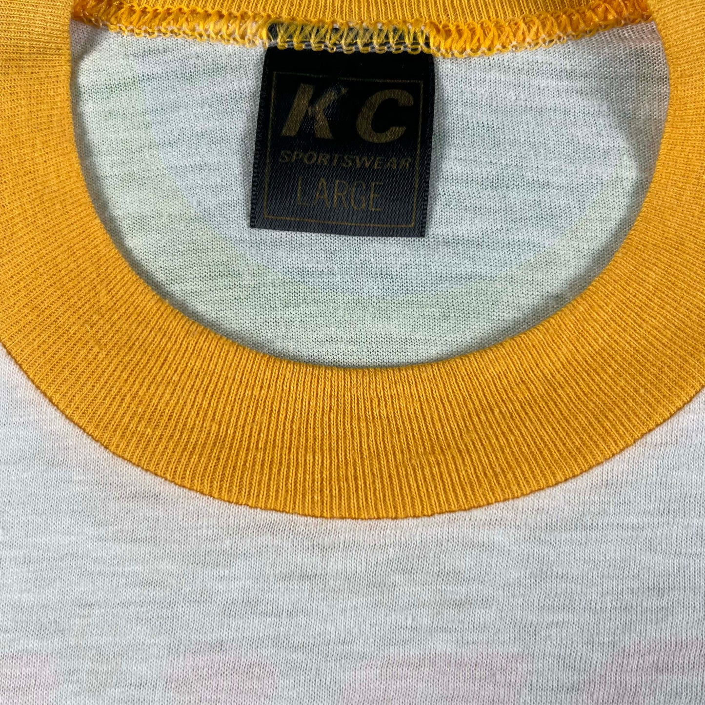 70s World's Greatest Teacher Ringer Tee- L