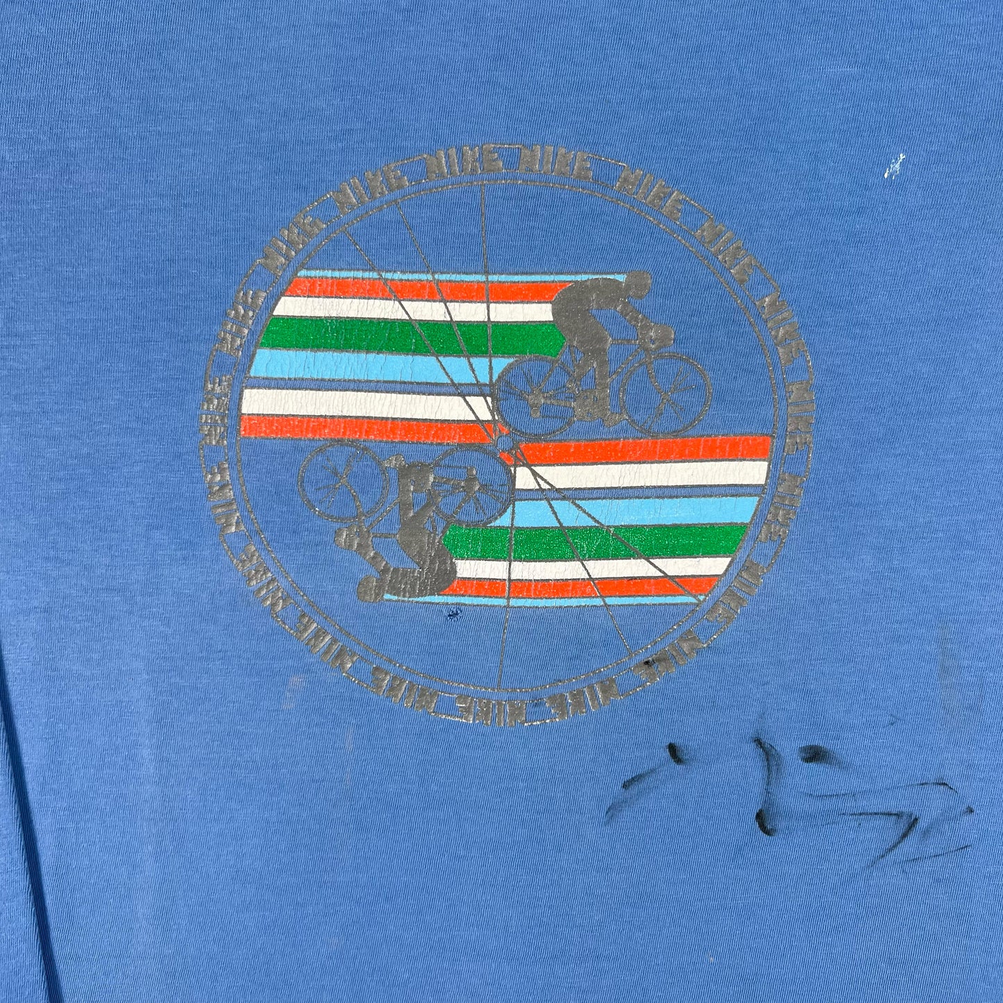 80s Nike Painters Bike Long Sleeve Tee- XL