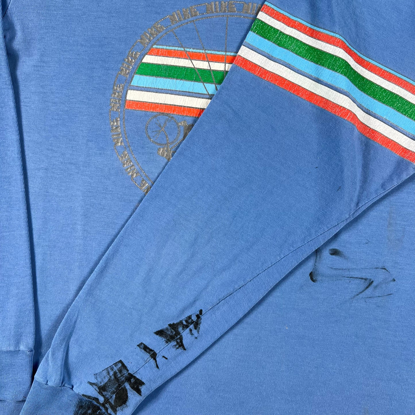 80s Nike Painters Bike Long Sleeve Tee- XL