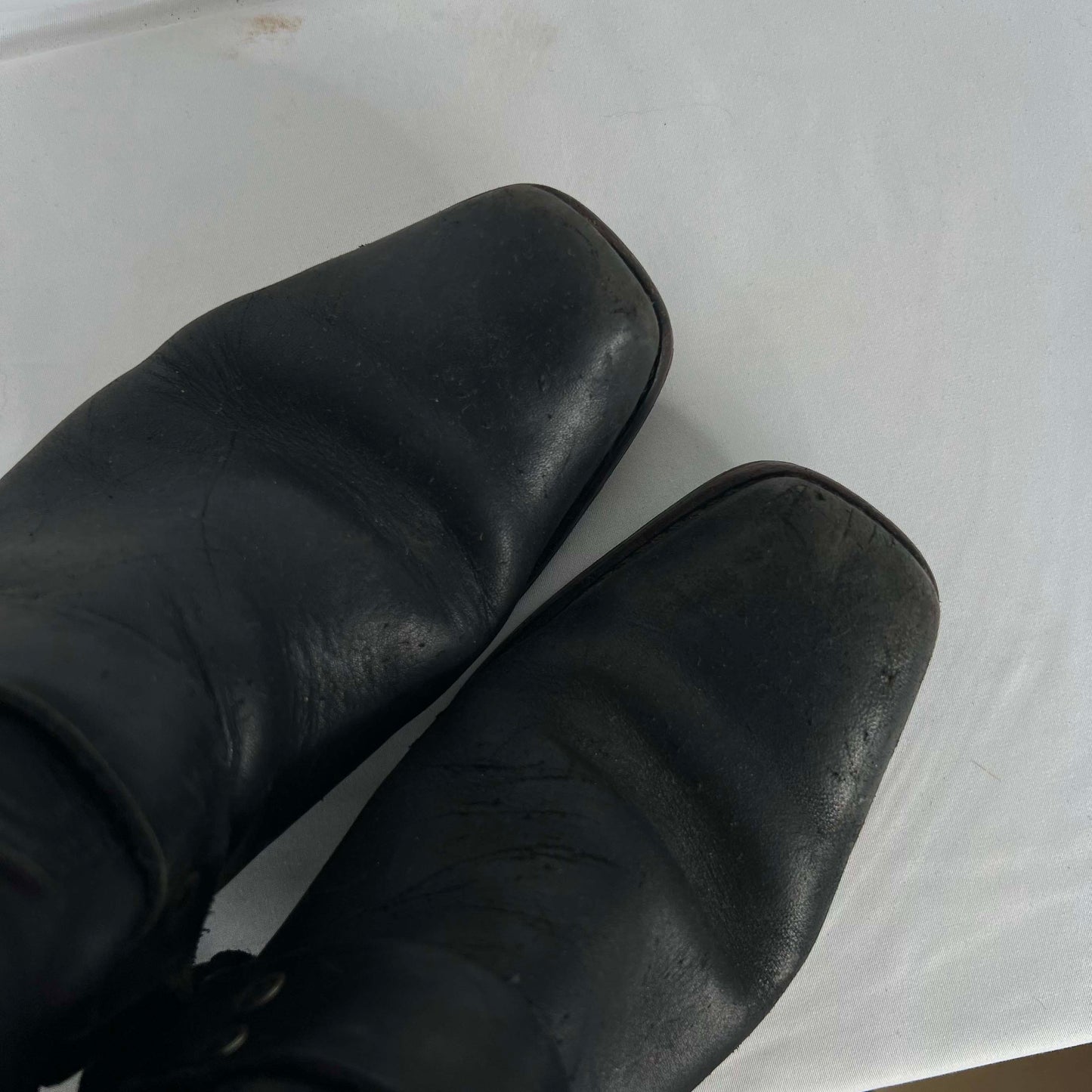 Frye Short Black Harness Engineer Boots- M's 6.5, W's 8