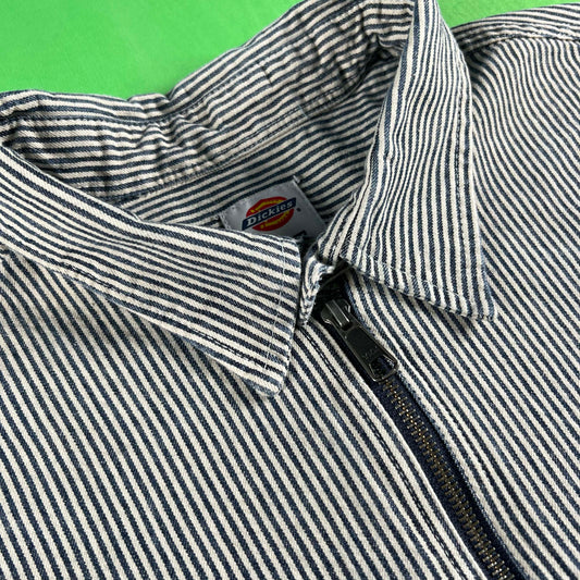 Dickies Hickory Stripe 1/2 Zip Work Shirt- XXL