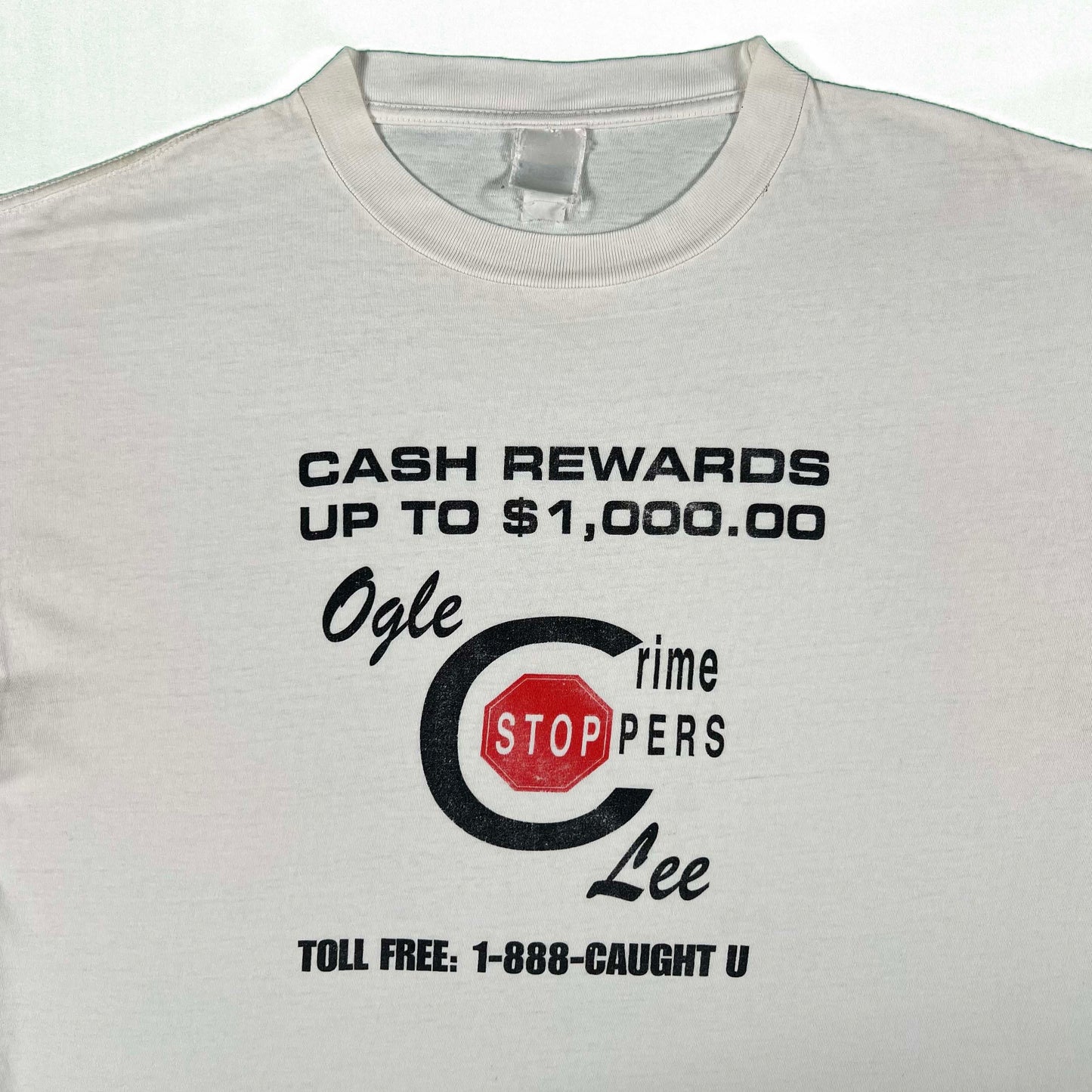90s Crime Stoppers Cash Reward Tee- XL