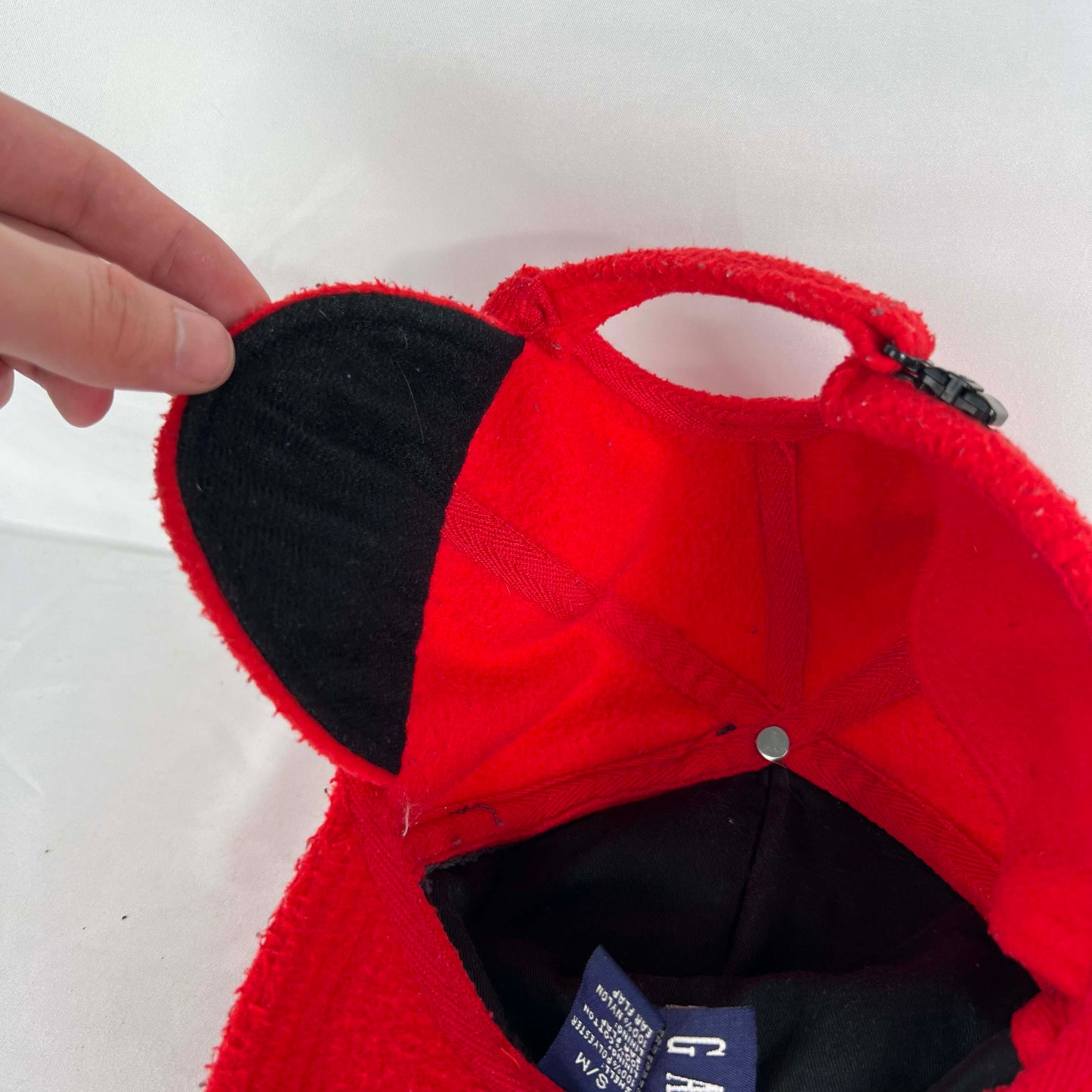 90s Gap Red Fleece Hat- S/M