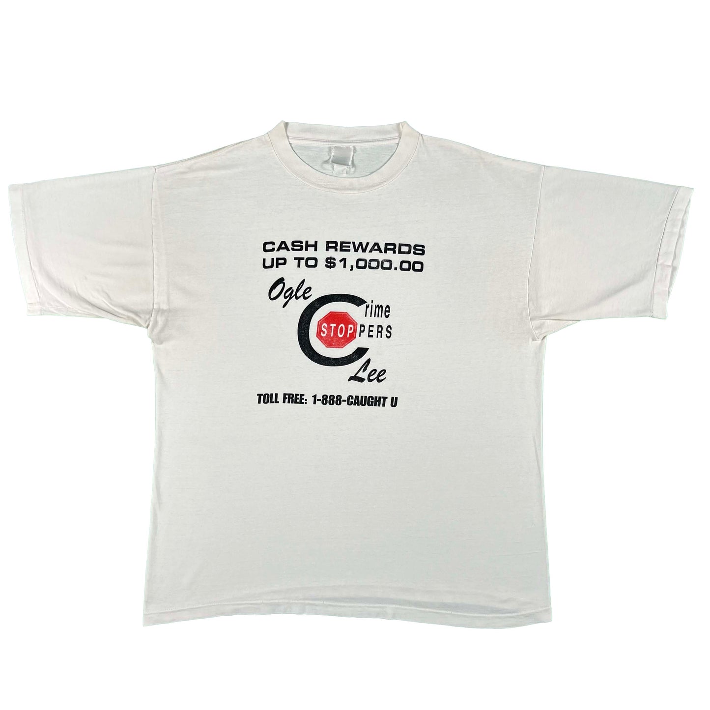 90s Crime Stoppers Cash Reward Tee- XL