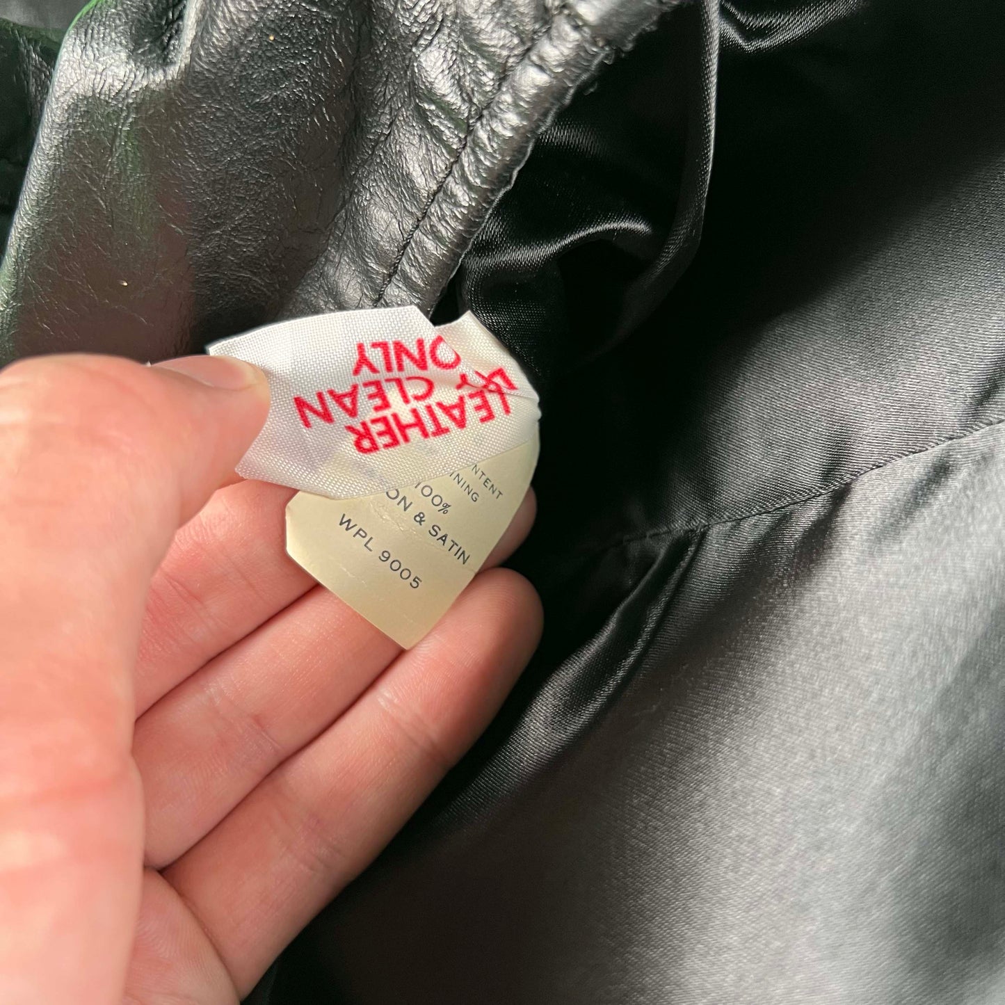 70s Black Leather Vest- M