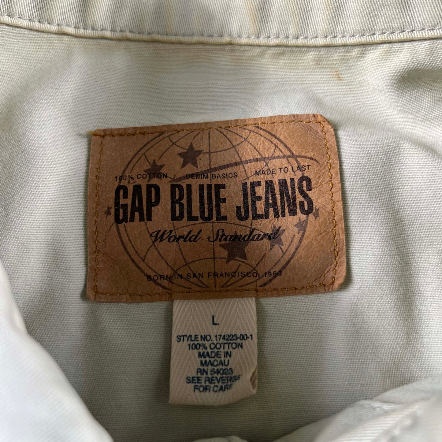 00s Gap Cotton Trucker Jacket- L