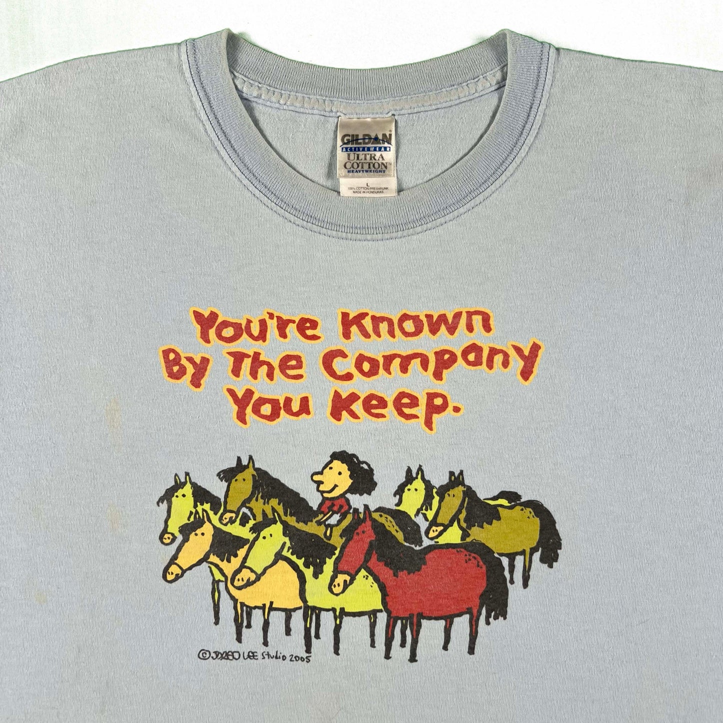 00s You're Known By The Company You Keep Horses Tee- L