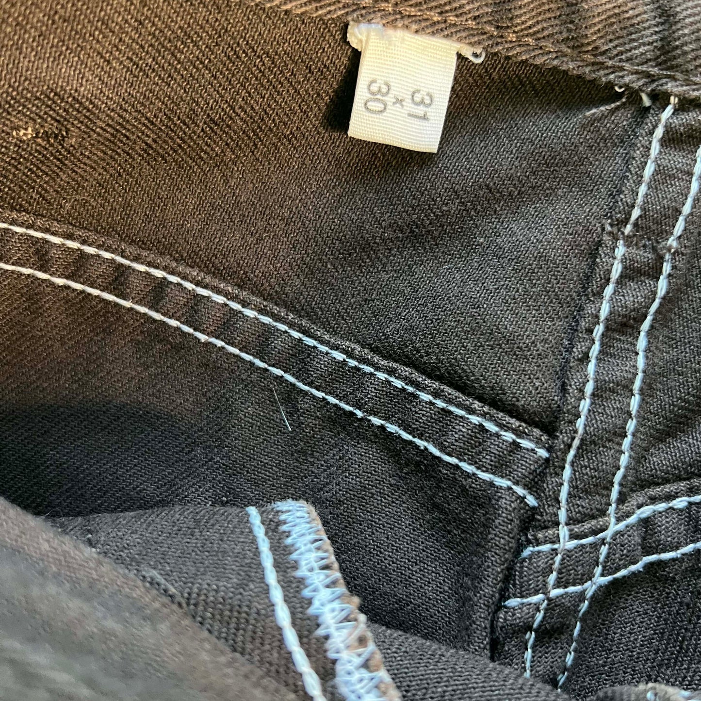70s Dickies Raw Hem Brown Work Pants- 28x26