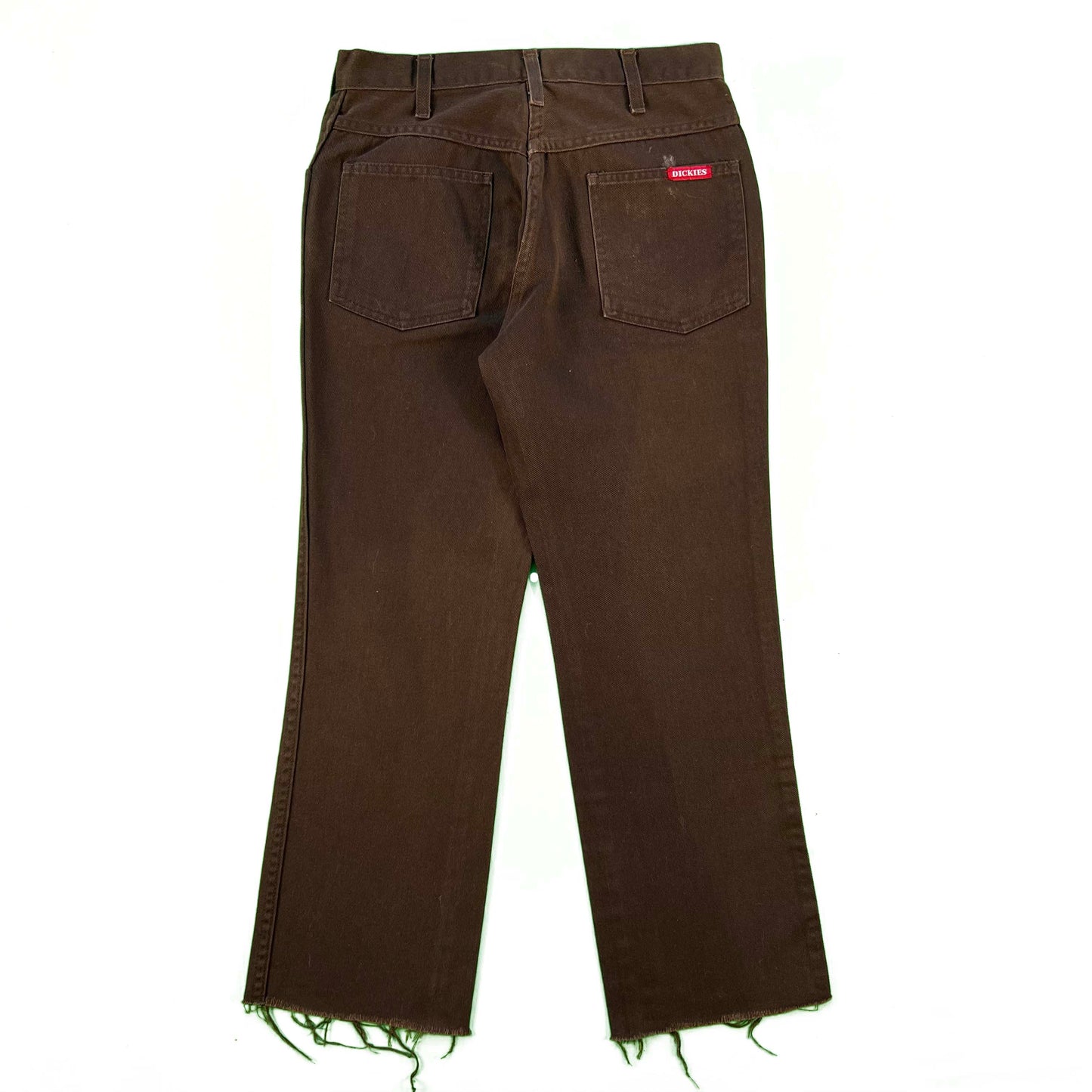70s Dickies Raw Hem Brown Work Pants- 28x26