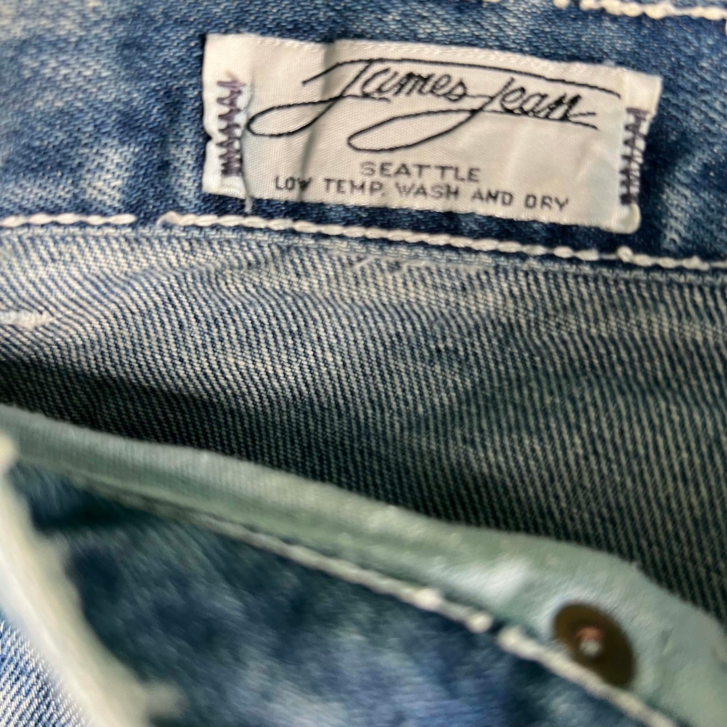 70s James Jean Barrel Leg Denim- 26x32.5