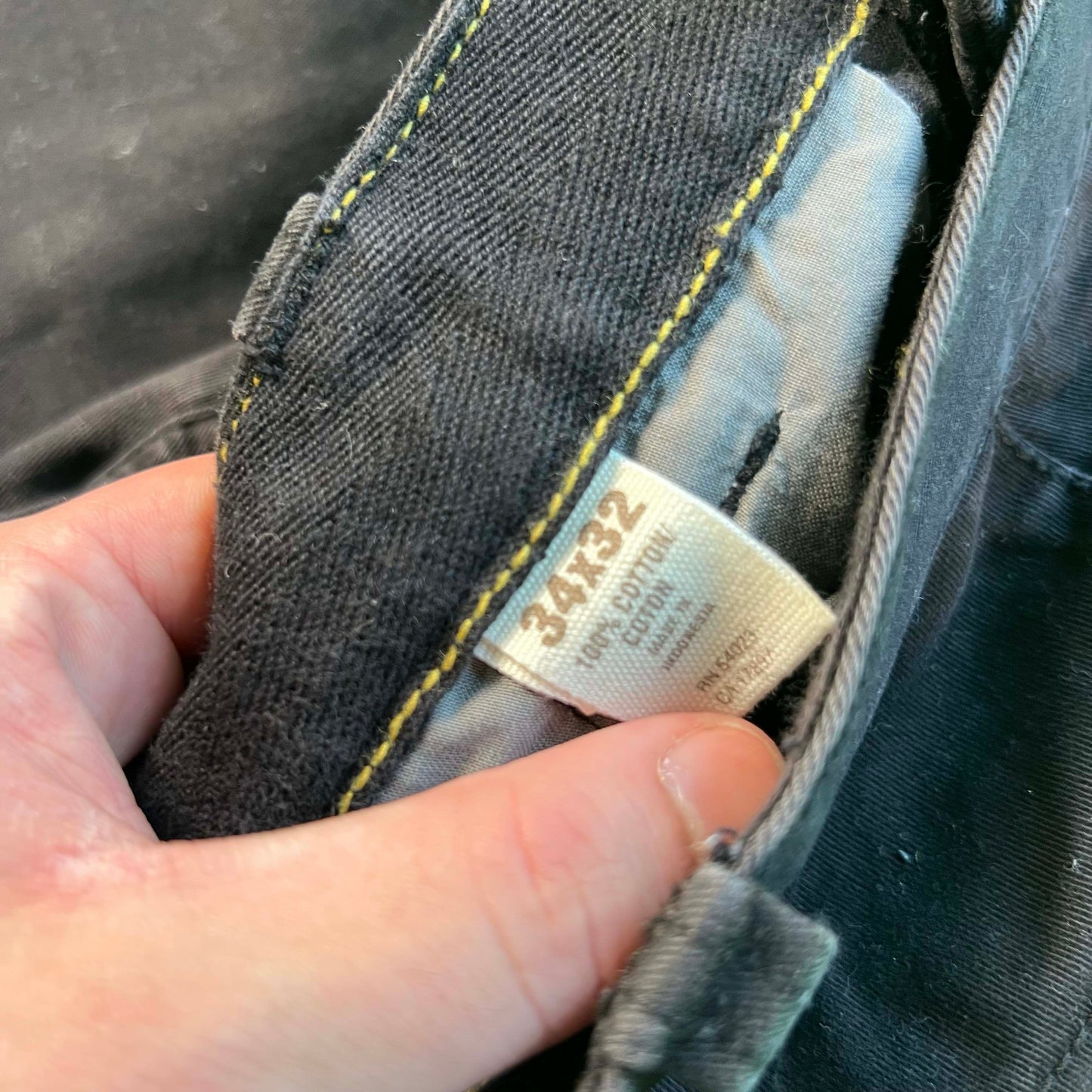 2007 Old Navy Surplus Black Cotton Trousers- 34x31