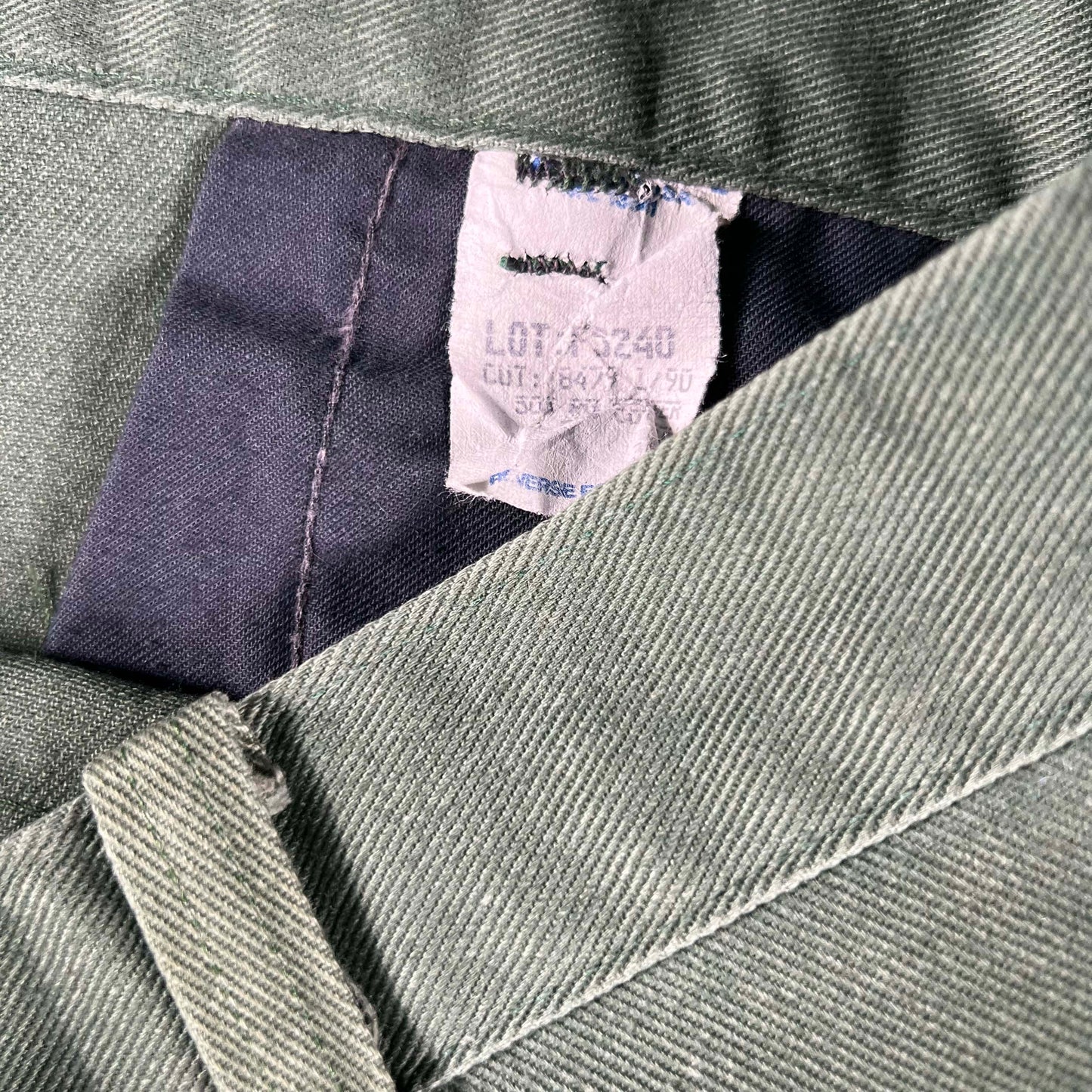 70s Faded Sage Green Flared Pants- 34x29