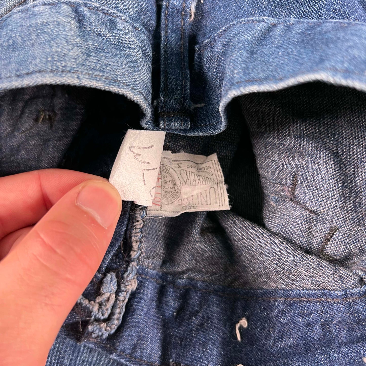 60s Seafarer Sailor Denim Bell Bottoms- 25x31