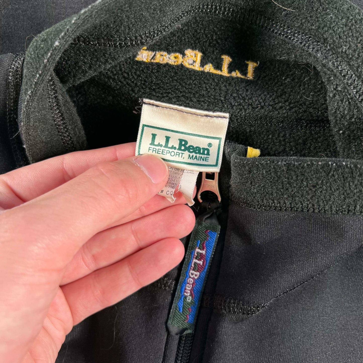 00s L.L. Bean Fleece Lined 1/4 Zip Pullover- S