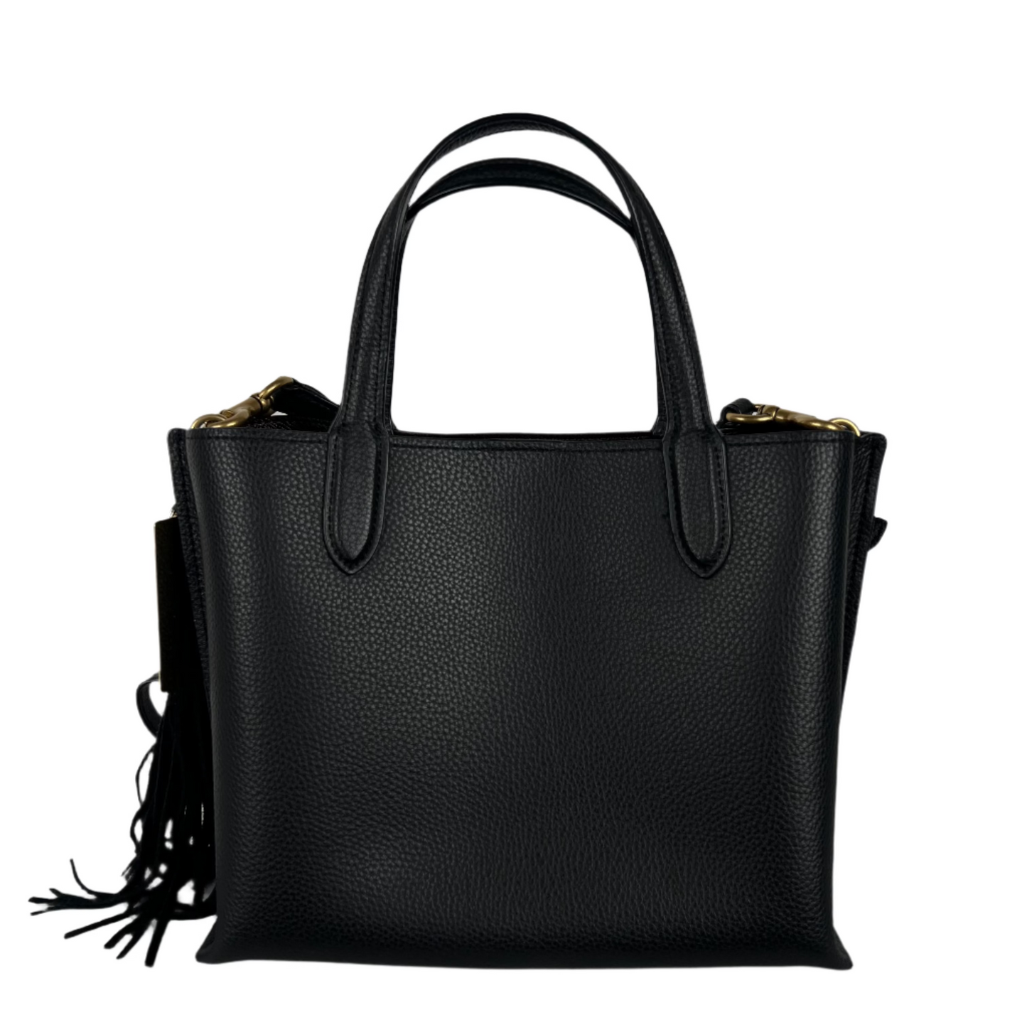 Coach Leather Side Bag w Kilban Cat Charm