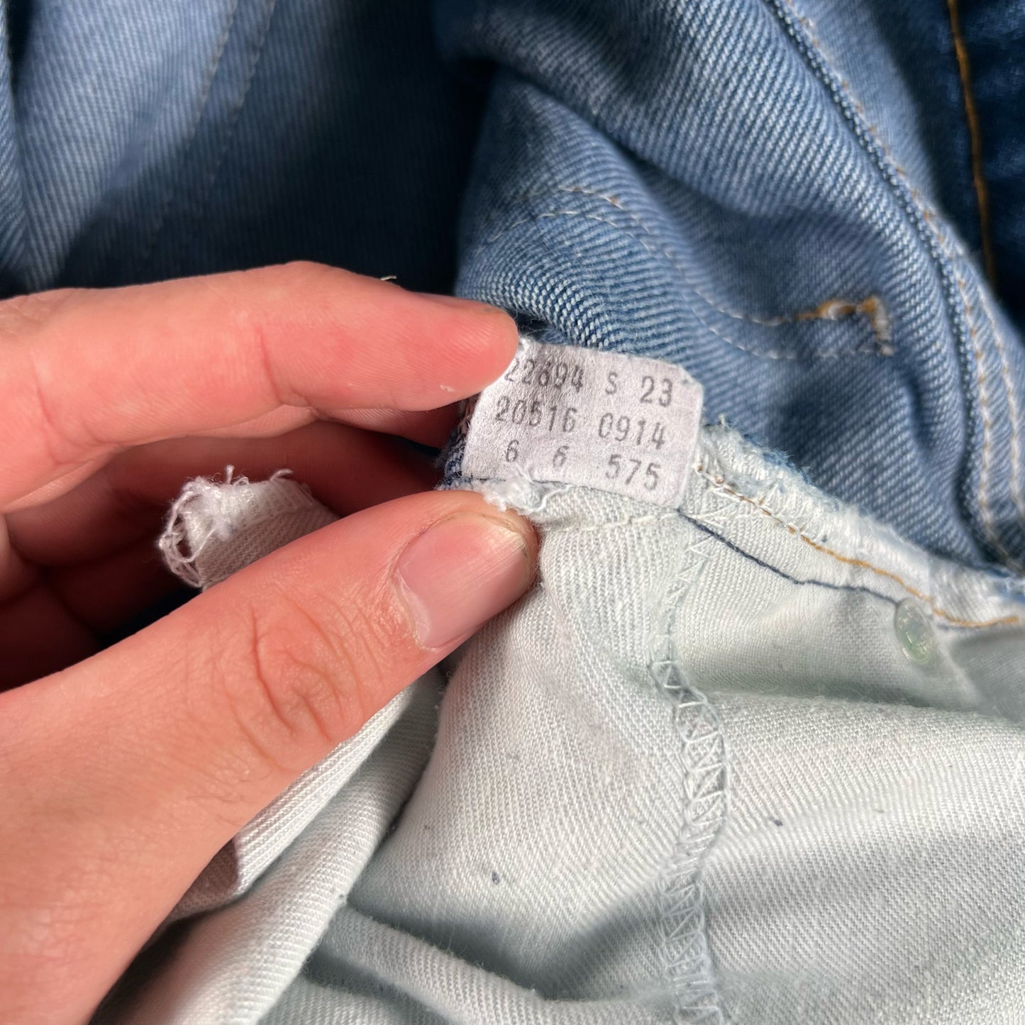 80s Levi's Orange Tab 575 Cowboy Denim- 33x29