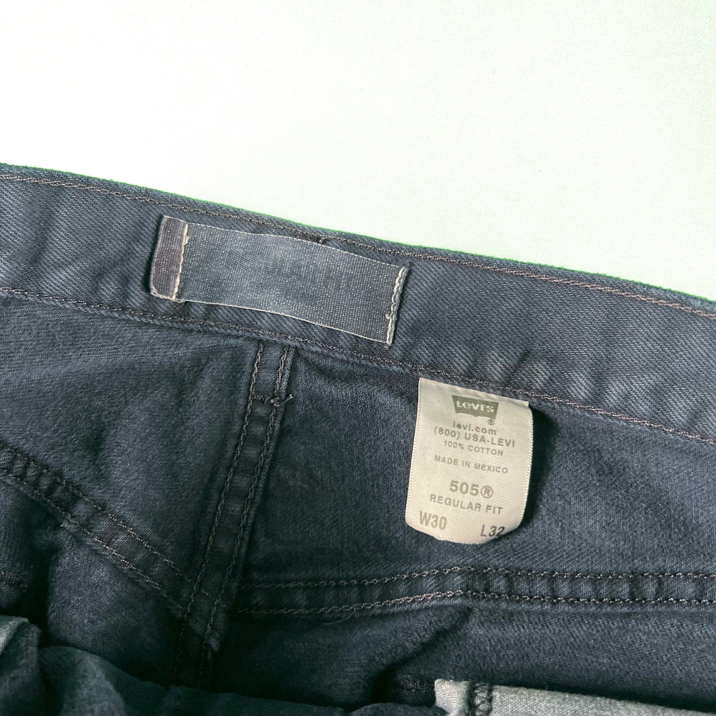 00s Navy Dyed Levi's 505 Denim- 30x27.5