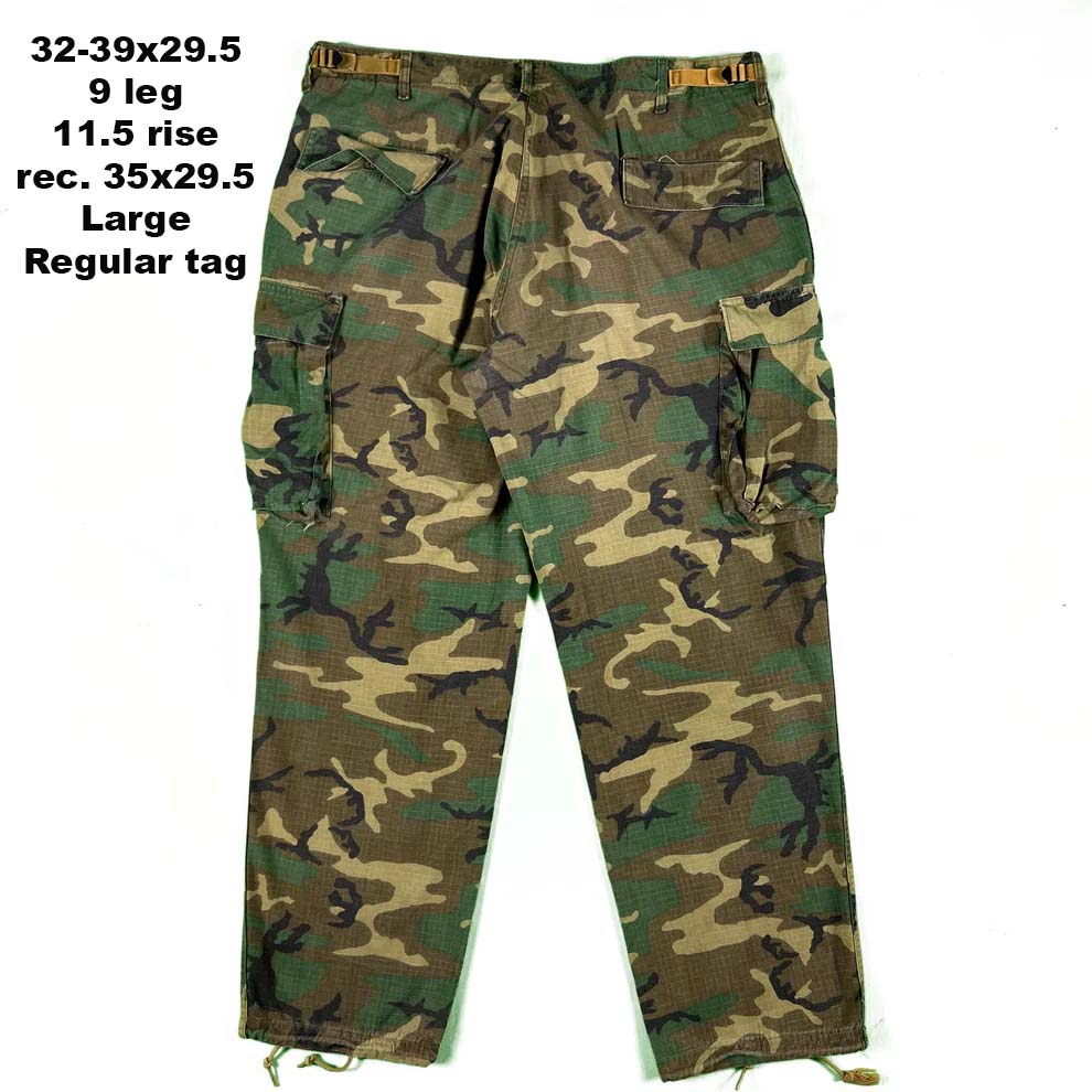 70s Jungle Camo Ripstop Cargo Pants- SELECT PAIR