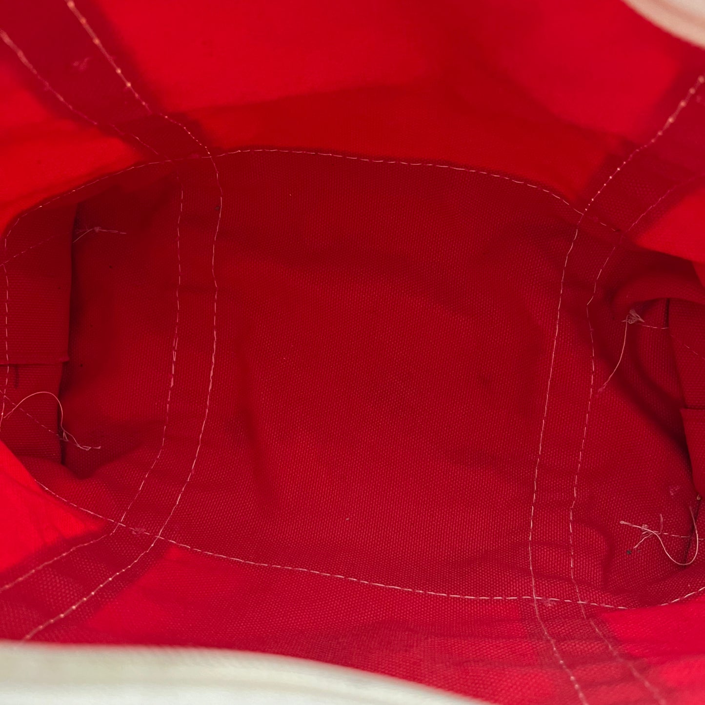 L.L. Bean Red,Tan, & Brown z/u Boat and Tote Bag- Medium