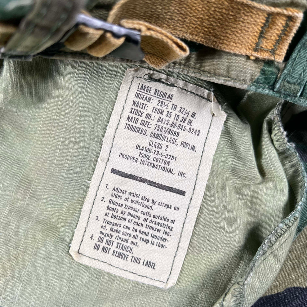 70s Jungle Camo Ripstop Cargo Pants- SELECT PAIR