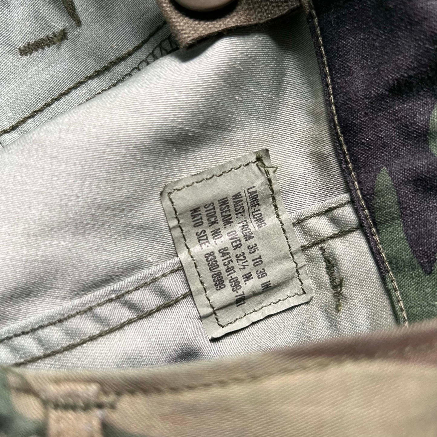 80s M-51 Woodland Camo Baggy Cargo Pants- 33"-40"x32