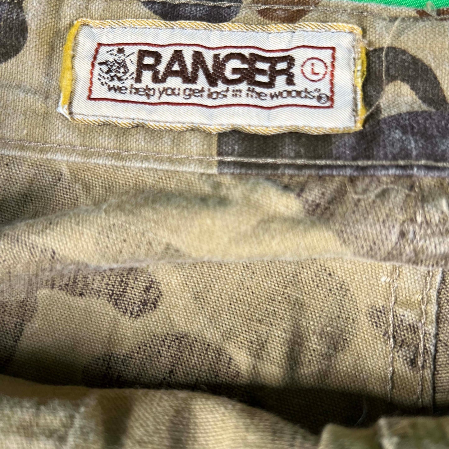 70s Ranger Duck Camo Wide Leg Fatigue Pants- 28"-36"x26.5