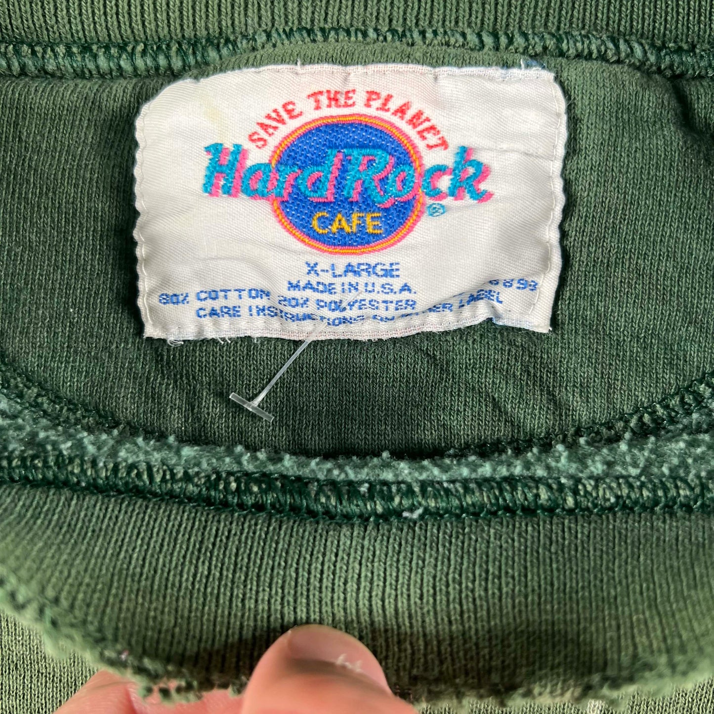 90s Perfectly Worn Hard Rock Cafe Las Vegas Sweatshirt- XL