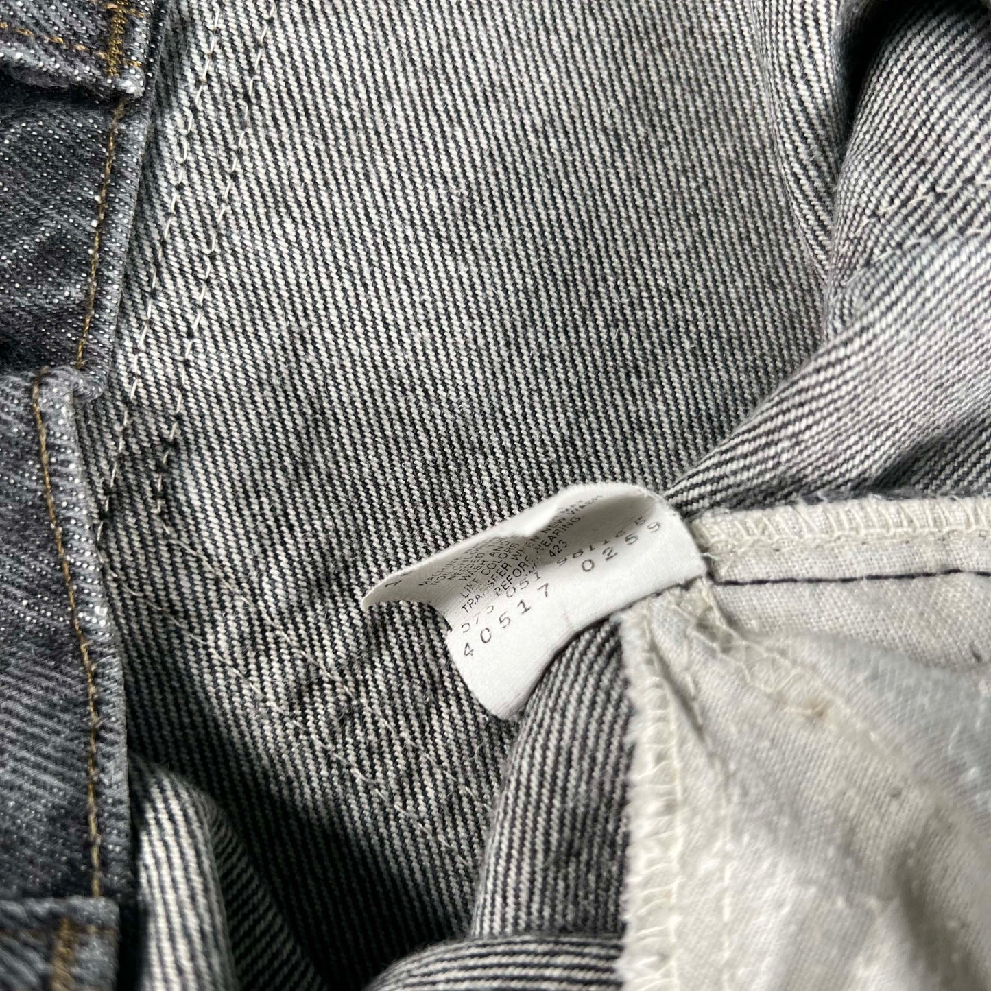 90s Black/Grey Levi's 517 Released Hem Denim- 38x28