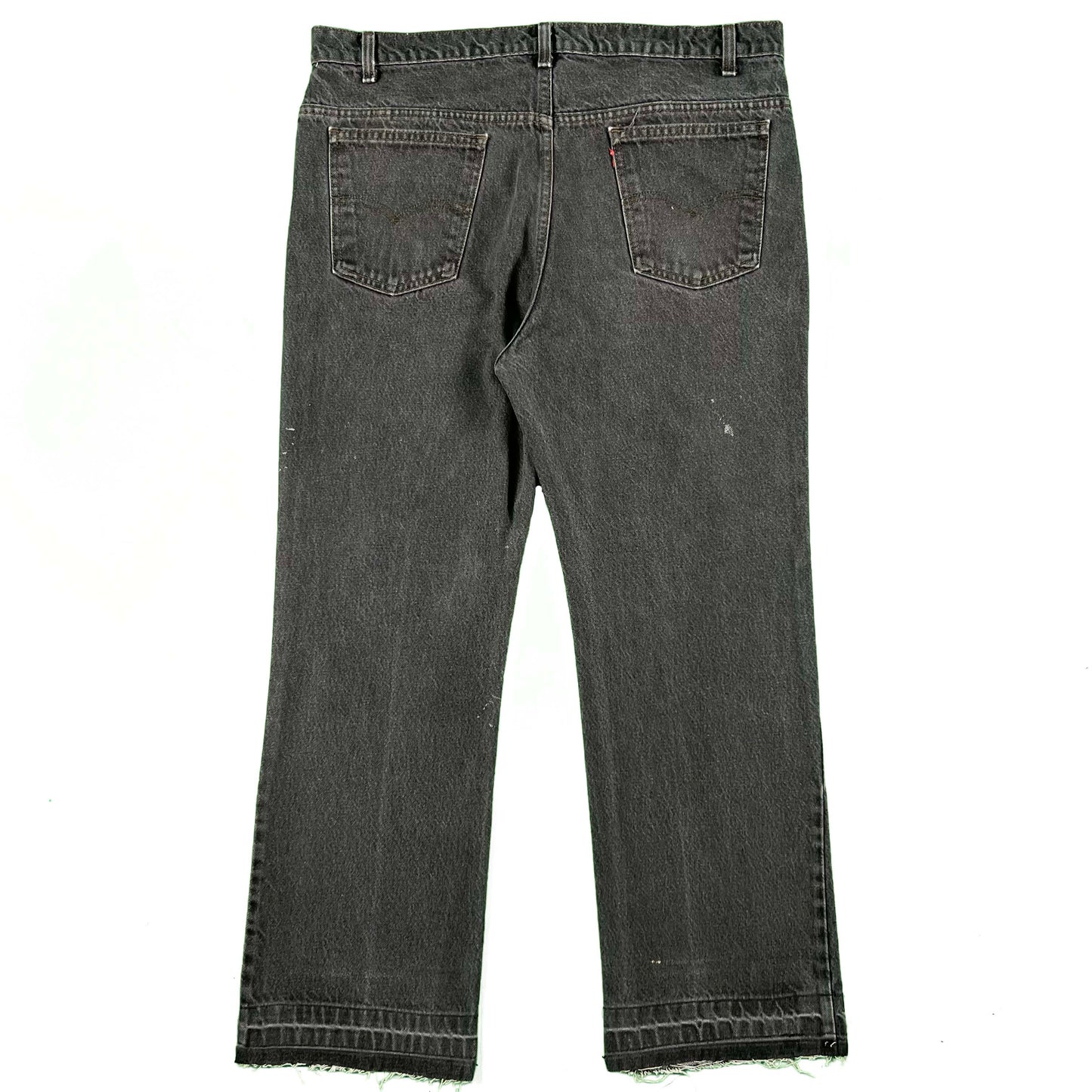 90s Black/Grey Levi's 517 Released Hem Denim- 38x28