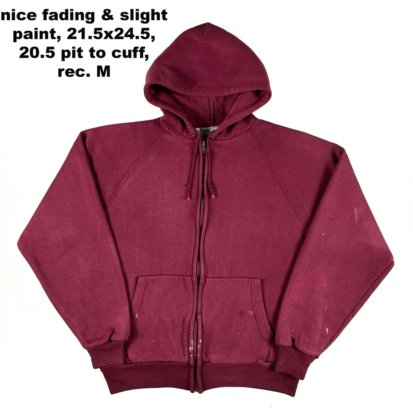 Vintage Blank Waffle Lined Zip Up Hoodies- SELECT SWEAT
