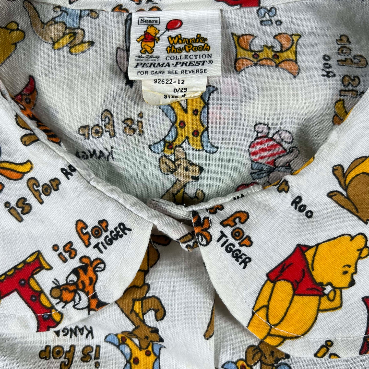 70s Sears Winnie the Pooh Blouse- S/M