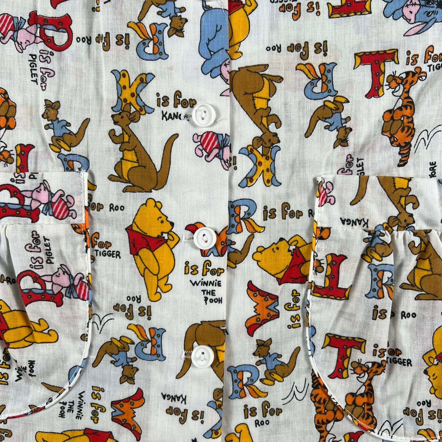 70s Sears Winnie the Pooh Blouse- S/M