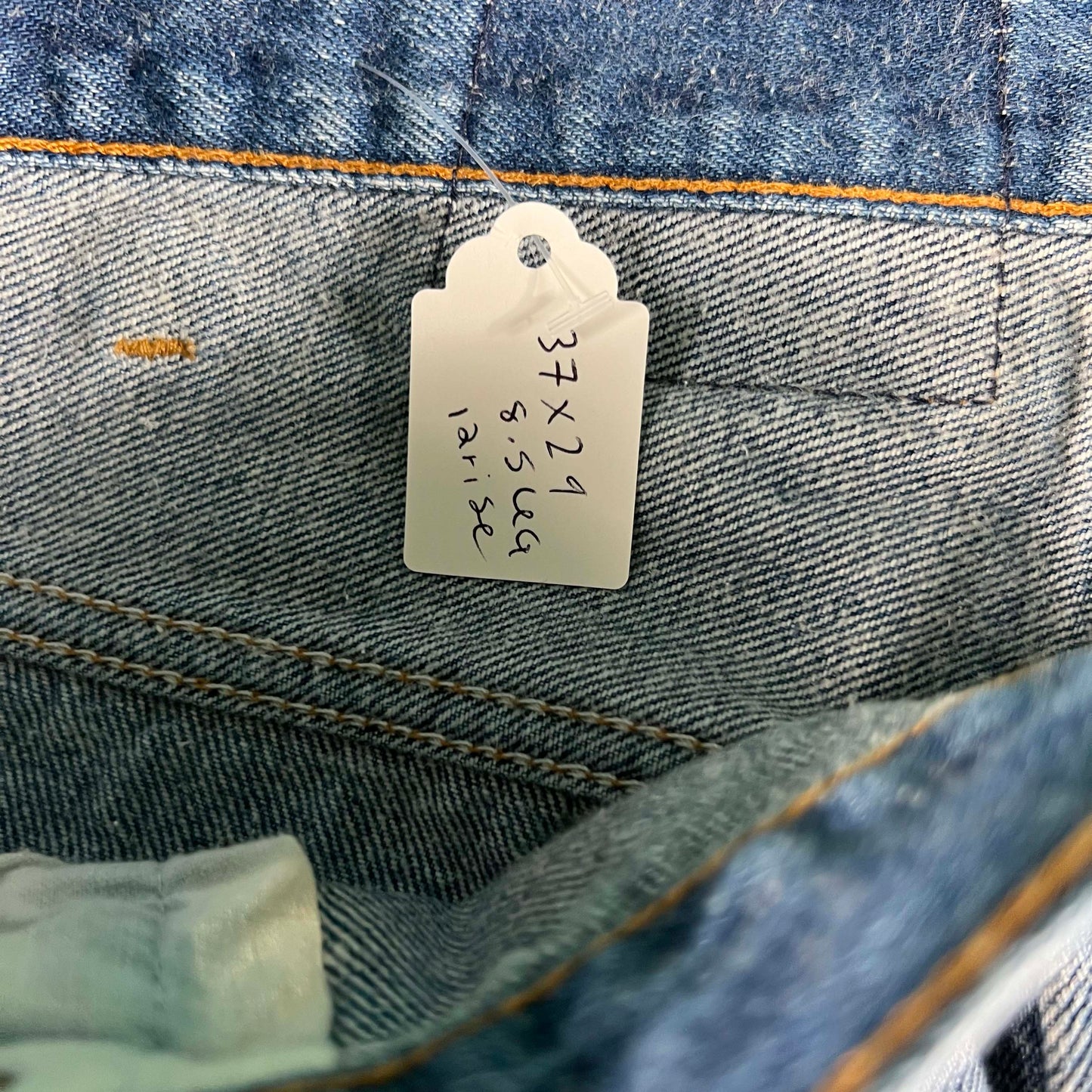 90s Levi's 501 Faded Dark Wash Denim-37x29