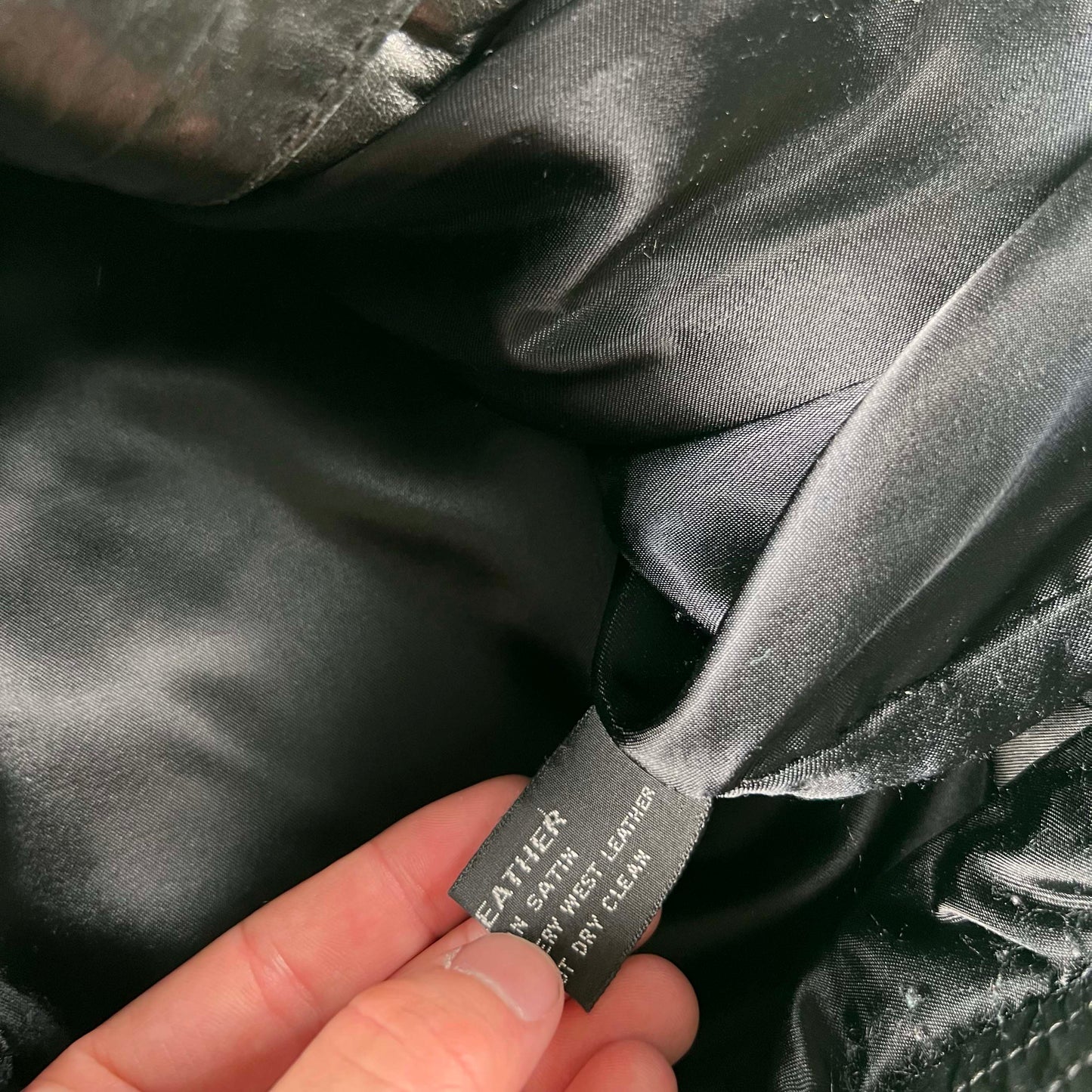 80s Tannery West Black Leather Moto Jacket- S