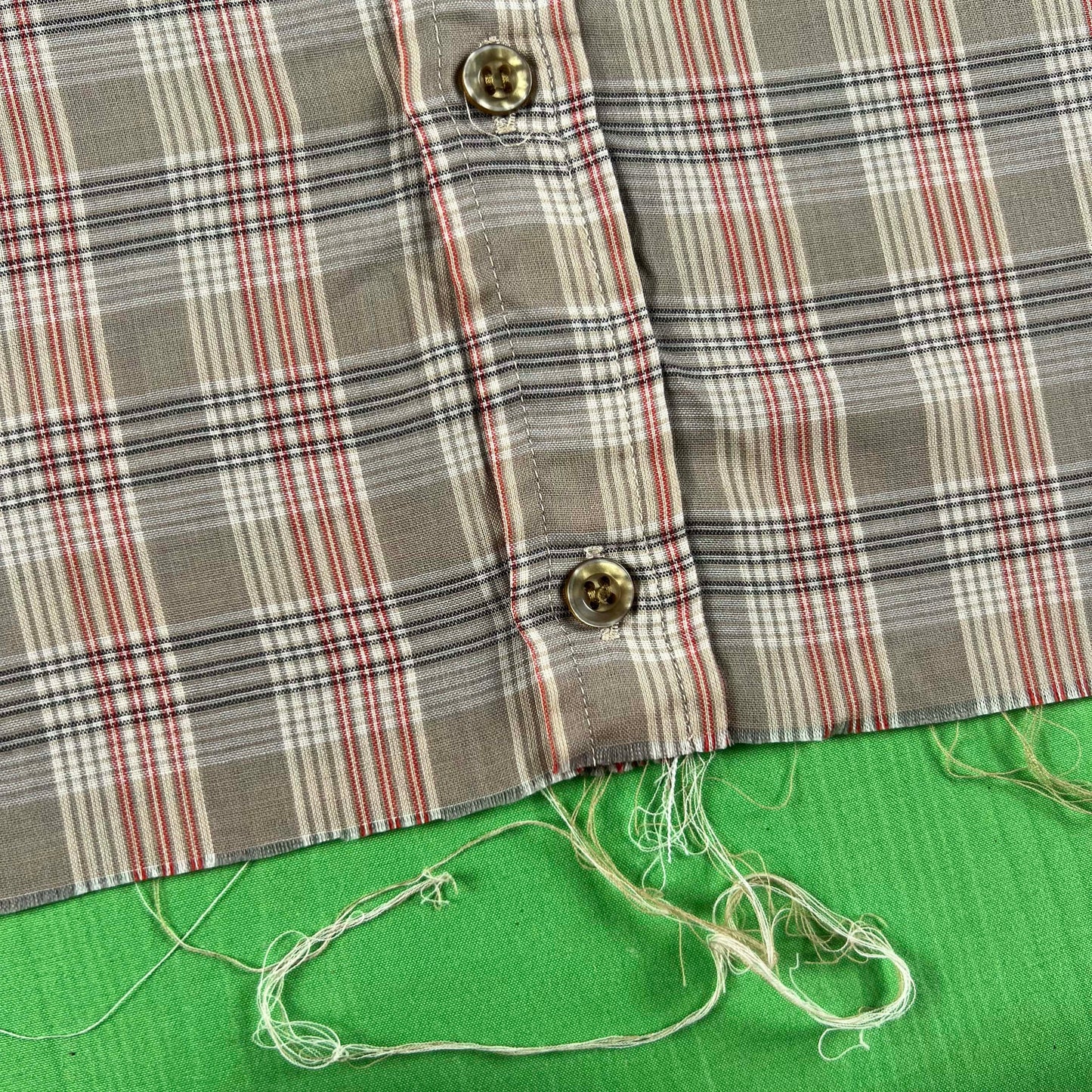 70s/80s Cropped Plaid Button Up Shirts- SELECT SHIRT