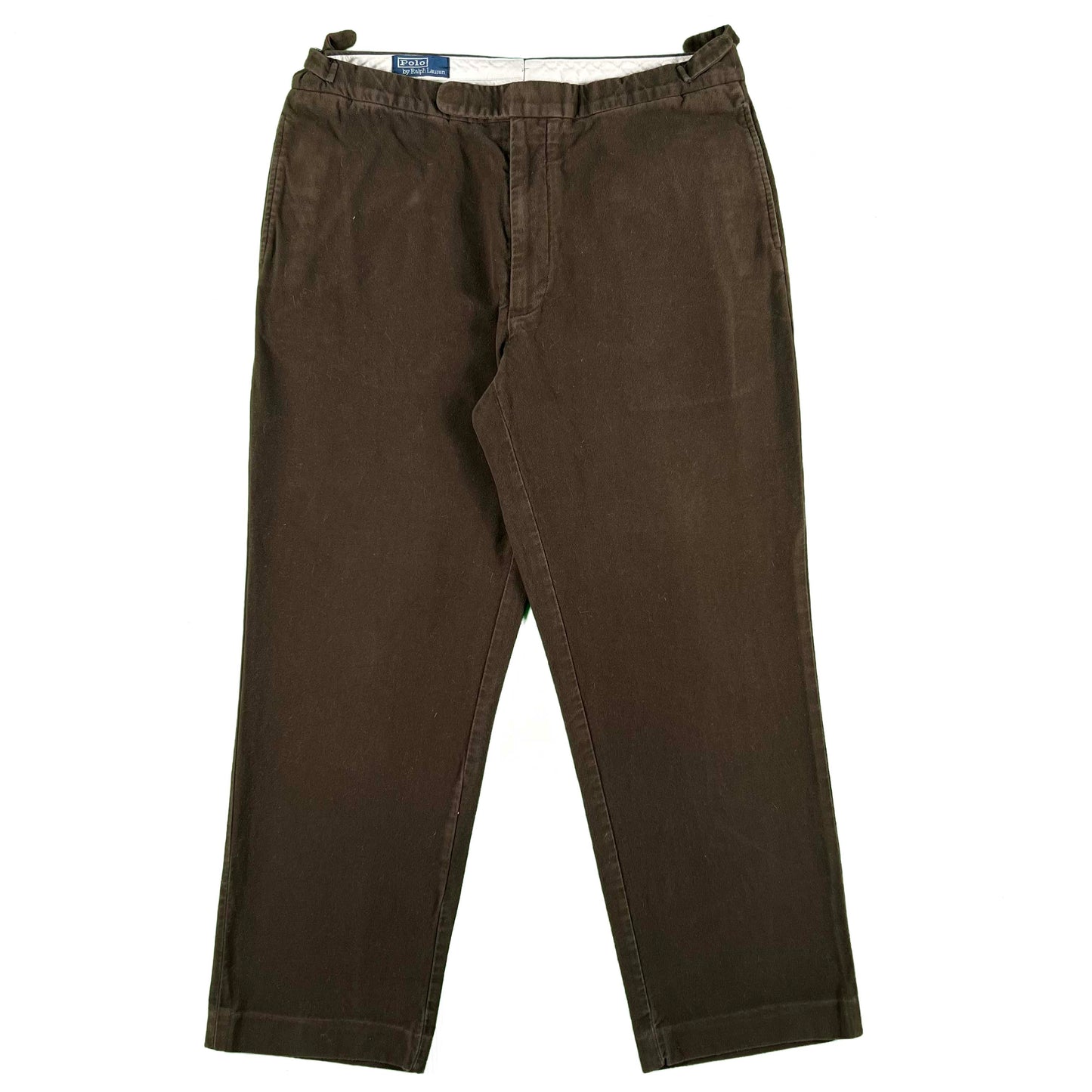 90s Polo Ralph Lauren Moleskin Cotton Trousers- 33x29
