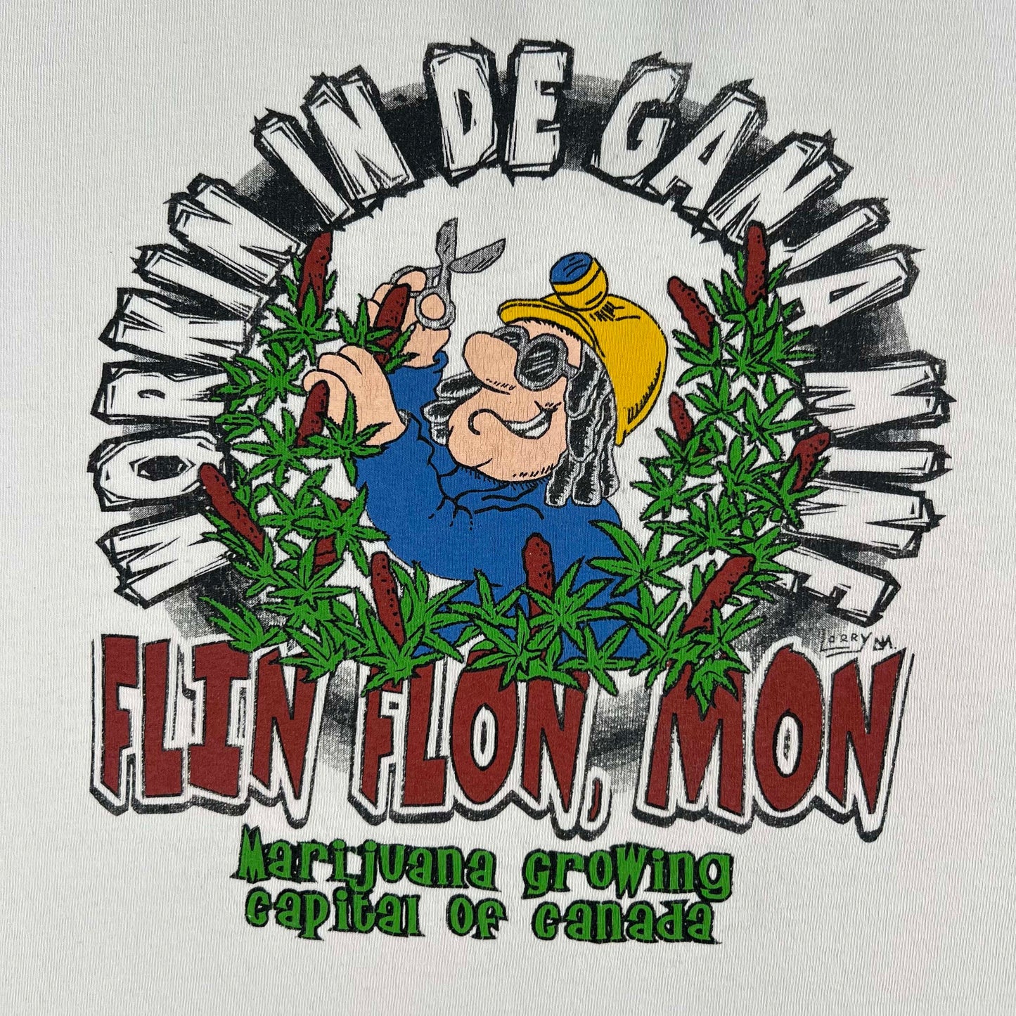 00s Workin In De Ganja Mine Tee- XXL