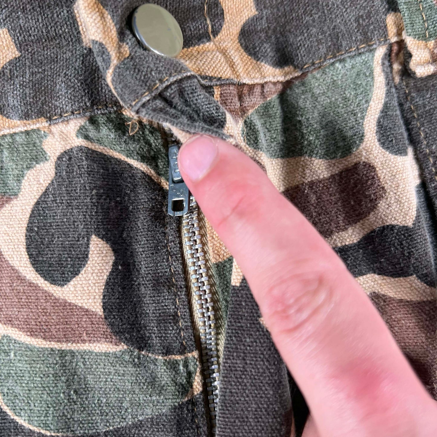 70s Dark Duck Camo Fatigue Pants- 32-34x28