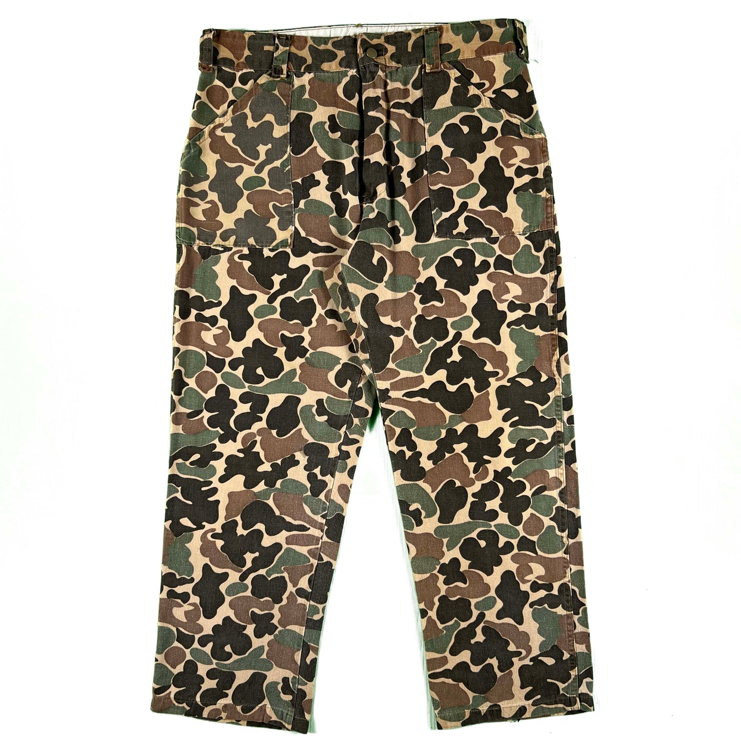 70s Dark Duck Camo Fatigue Pants- 32-34x28