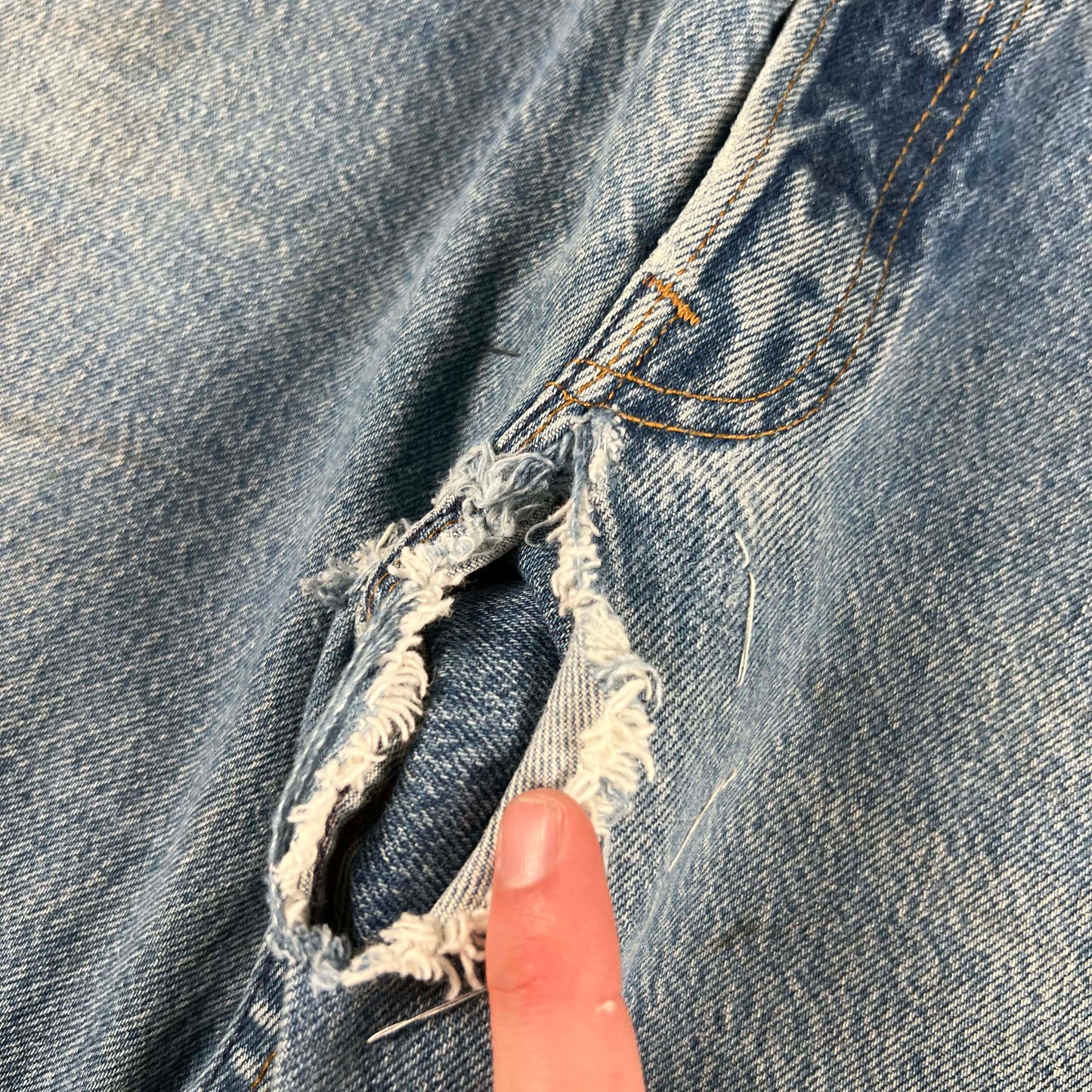 90s Levi's 501 Repaired Denim-31x28