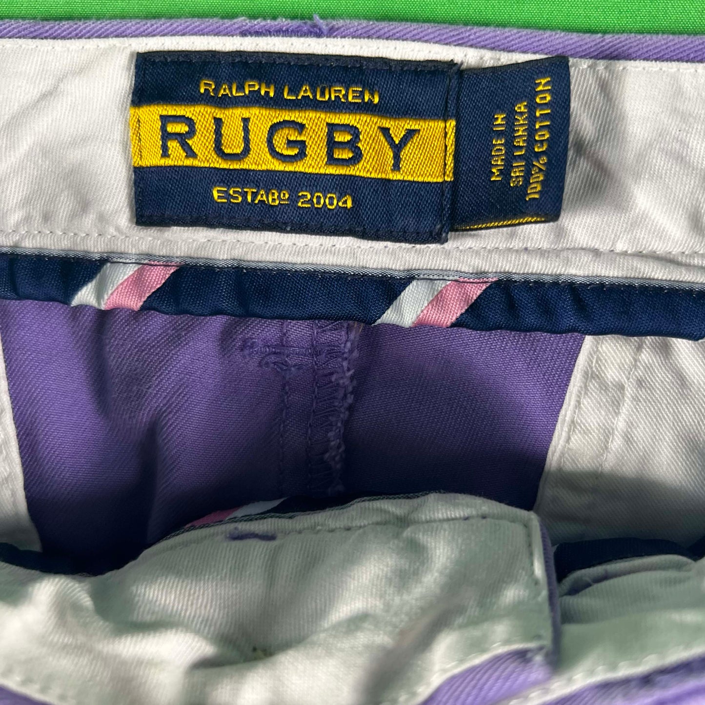 Purple Ralph Lauren Rugby Wide Leg Chinos- 32x29