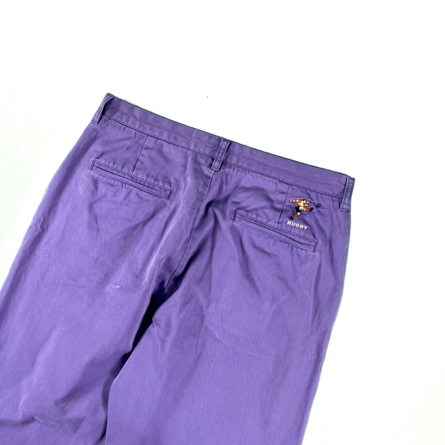 Purple Ralph Lauren Rugby Wide Leg Chinos- 32x29