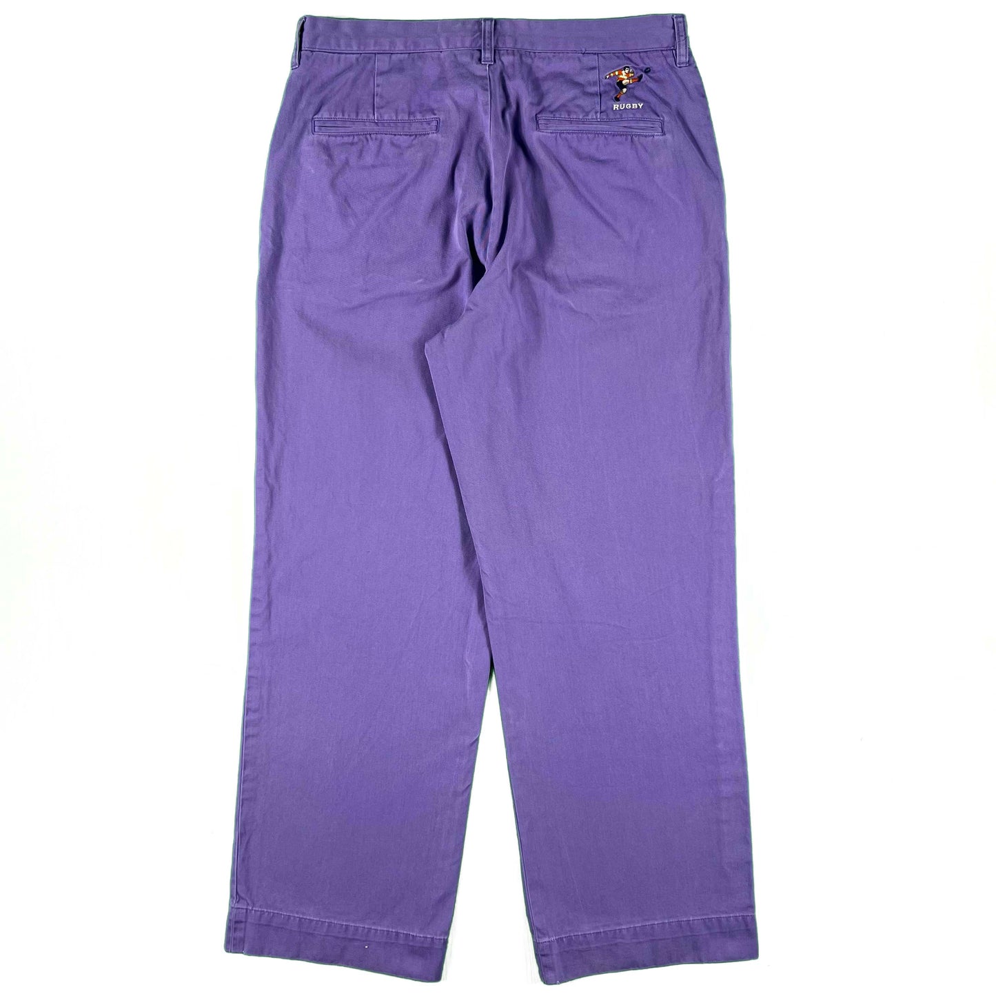 Purple Ralph Lauren Rugby Wide Leg Chinos- 32x29