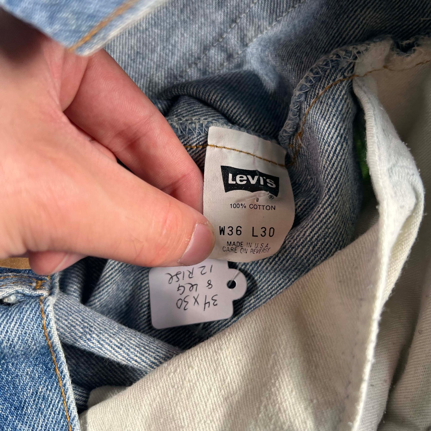 80s Levi's 501 Denim- 34x30