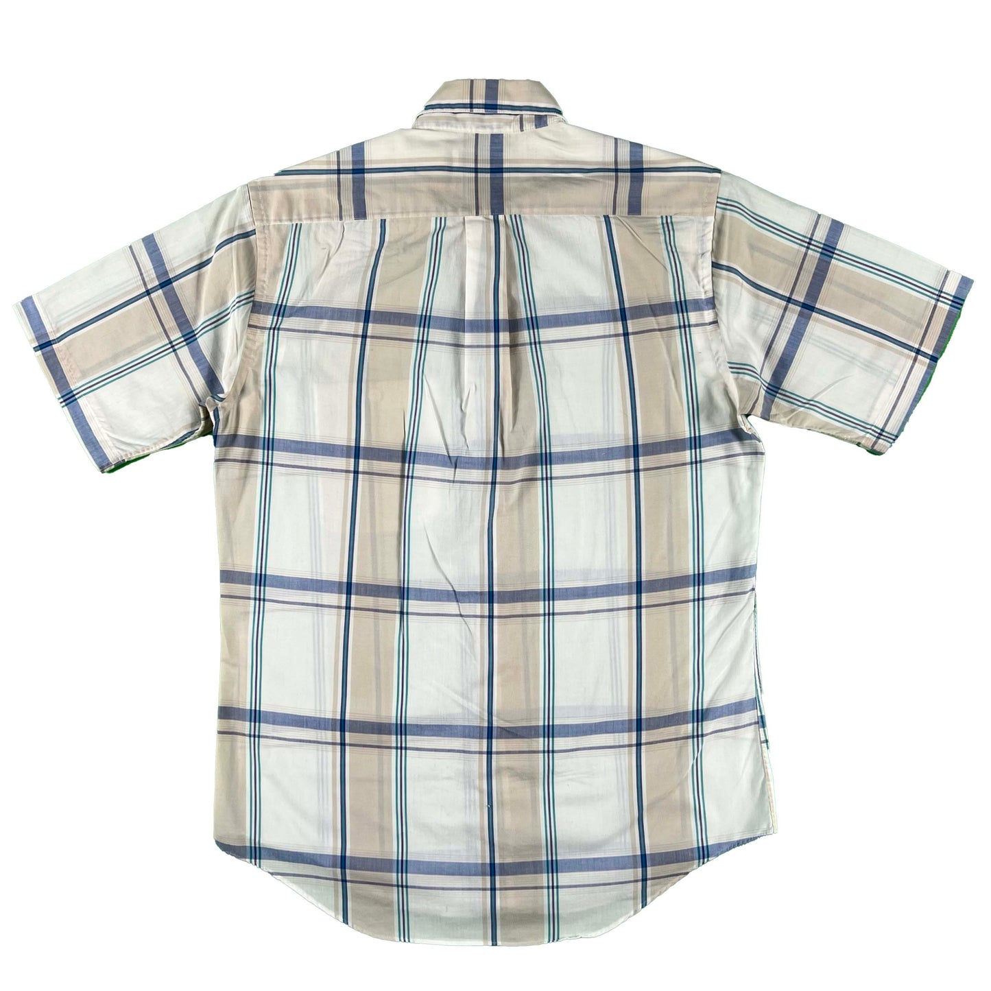 80s Christian Dior Plaid Button Down Shirt- M