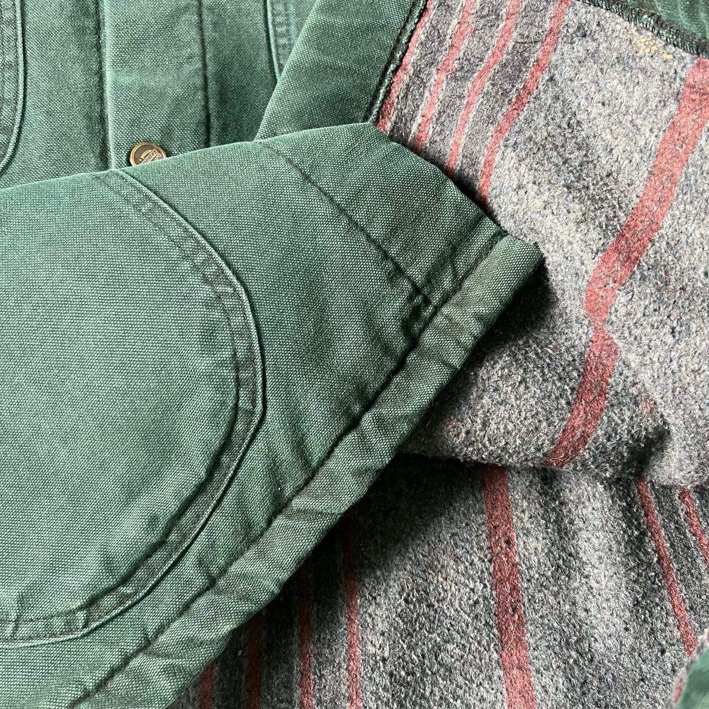 00s Dickies Blanket Lined Forest Green Chore Coat- L