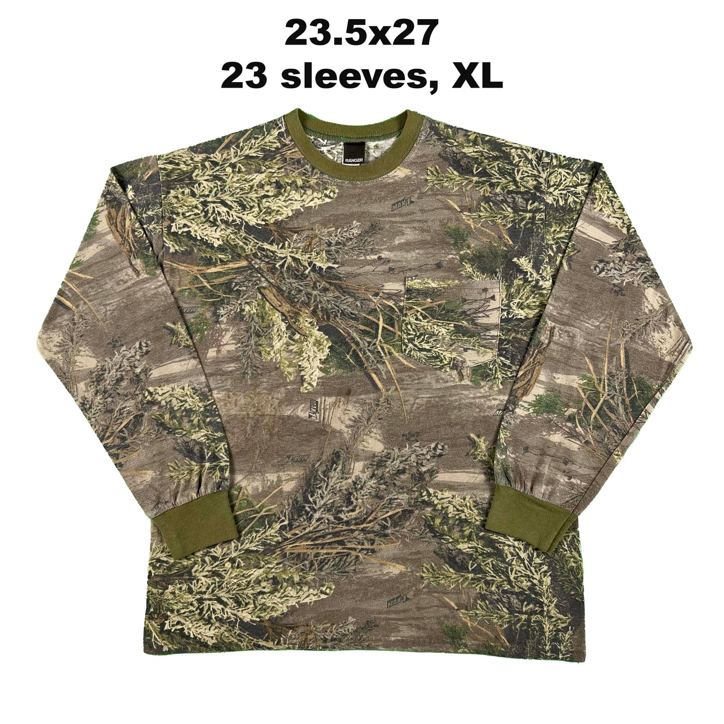 Vintage Blank Camo Long Sleeve Tee- SELECT SHIRT