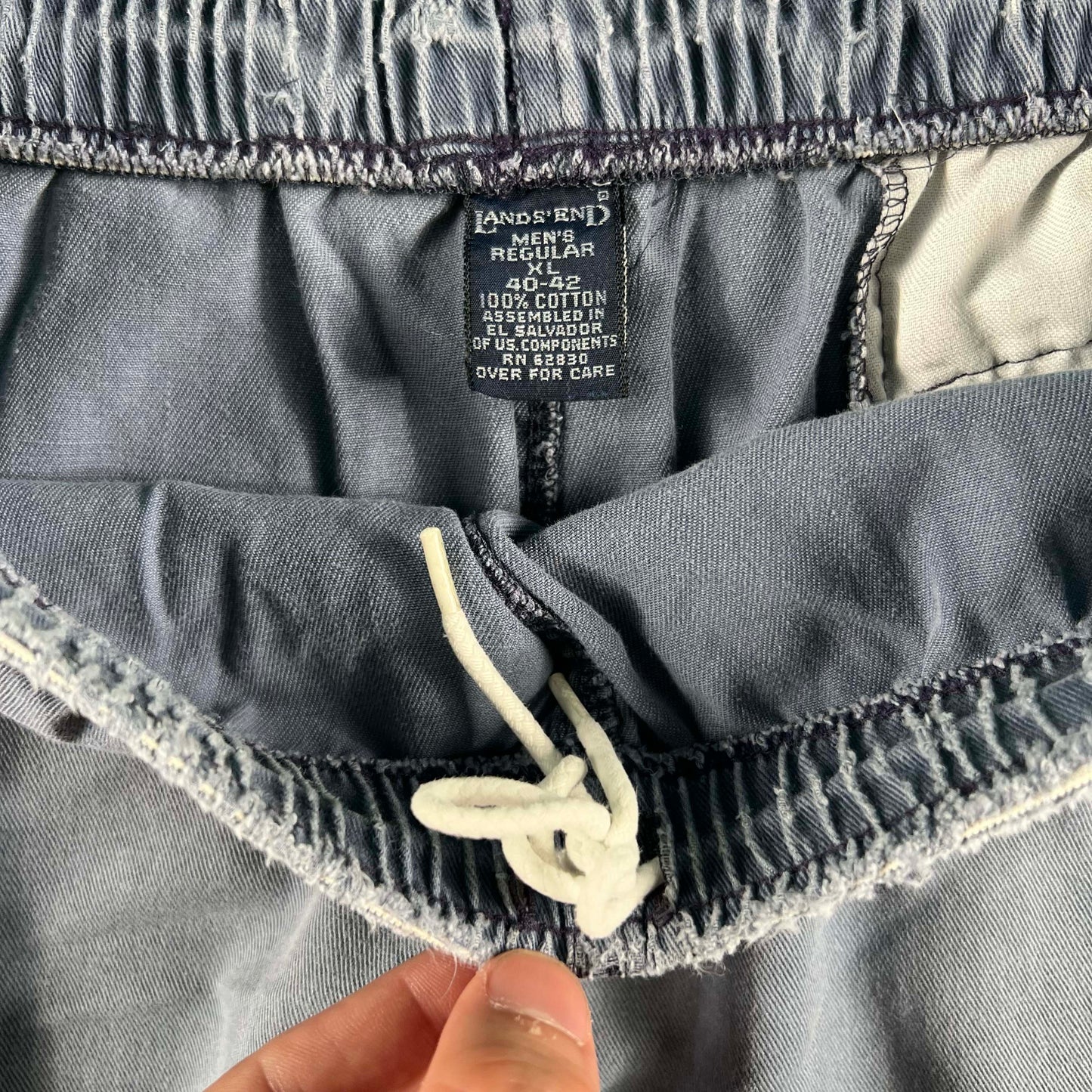 90s Sun Faded Lands' End Cotton Shorts- XL